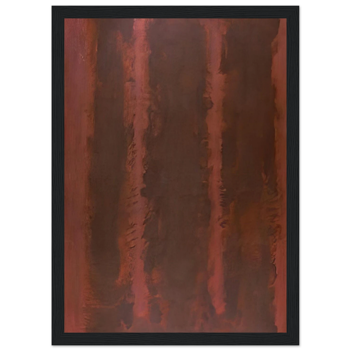 Black on Maroon - 1958 Framed Poster | Mark Rothko Framed Prints Wall Art | Rothko Prints