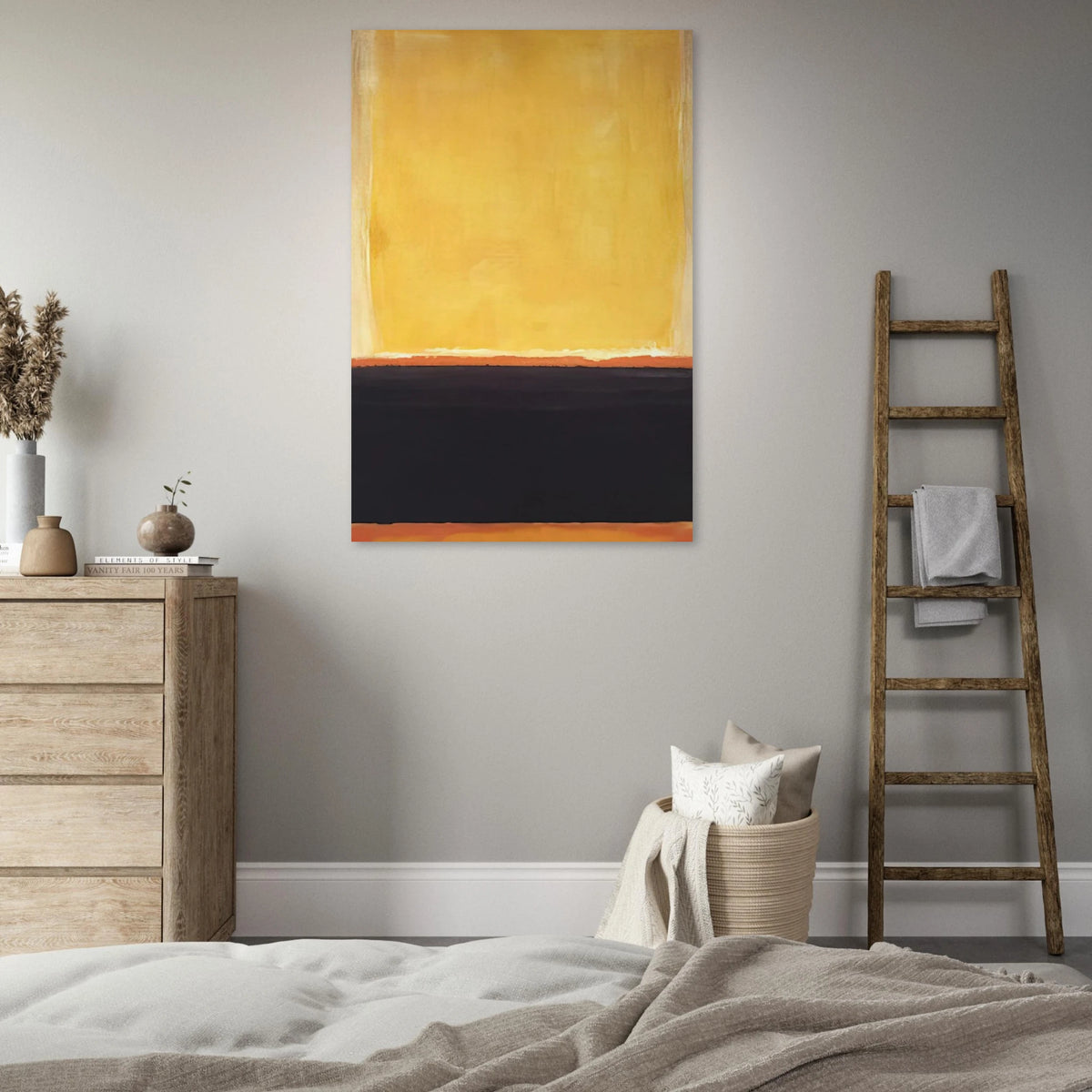 Yellow, Charcoal, Brown - 1953 Poster | Mark Rothko Poster | Rothko Prints
