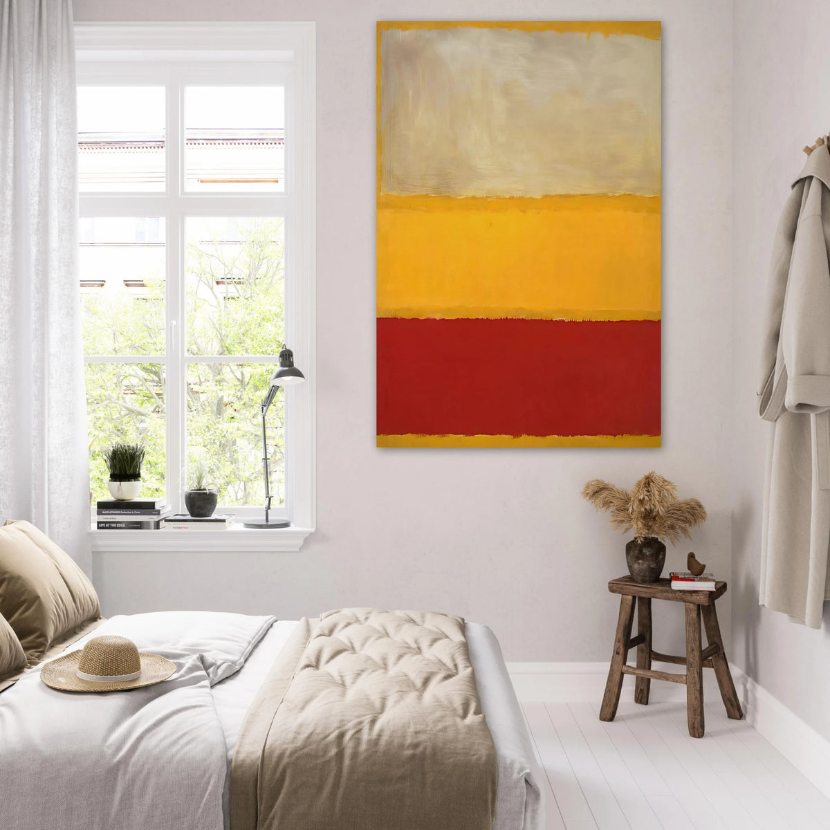 No. 13 White, Red on Yellow Poster | Mark Rothko Poster | Rothko Prints