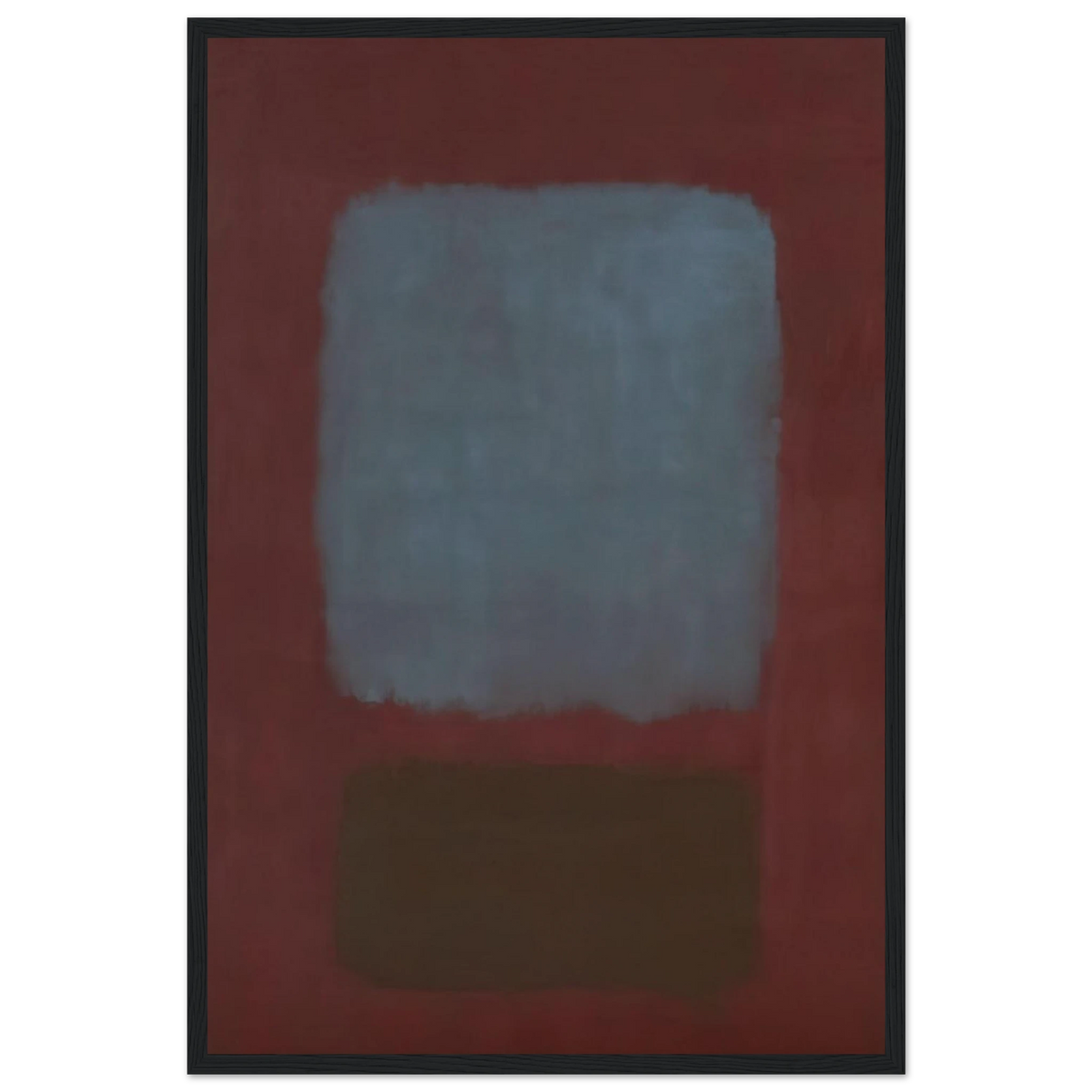 No. 37No. 19 Slate Blue and Brown on Plum - 1958 Framed Poster | Mark Rothko Framed Prints Wall Art | Rothko Prints