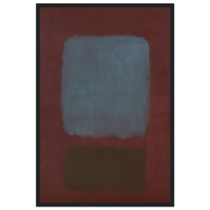 No. 37No. 19 Slate Blue and Brown on Plum - 1958 Framed Poster | Mark Rothko Framed Prints Wall Art | Rothko Prints