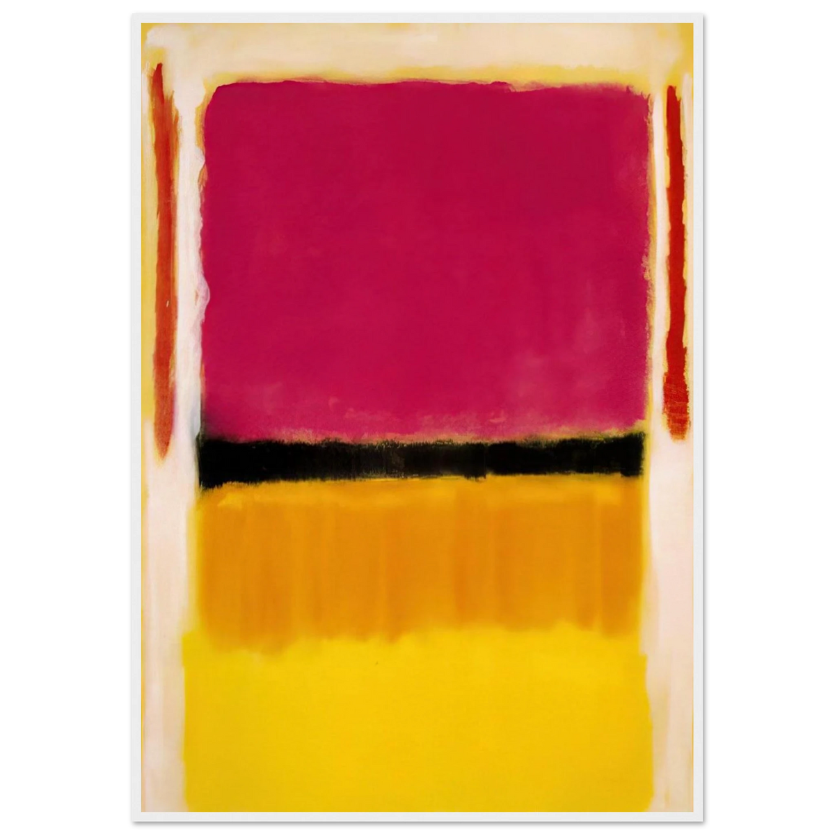 Violet, Black, Orange, Yellow on White and Red - 1949 Framed Poster | Mark Rothko Framed Prints Wall Art | Rothko Prints