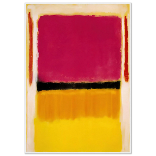 Violet, Black, Orange, Yellow on White and Red - 1949 Framed Poster | Mark Rothko Framed Prints Wall Art | Rothko Prints