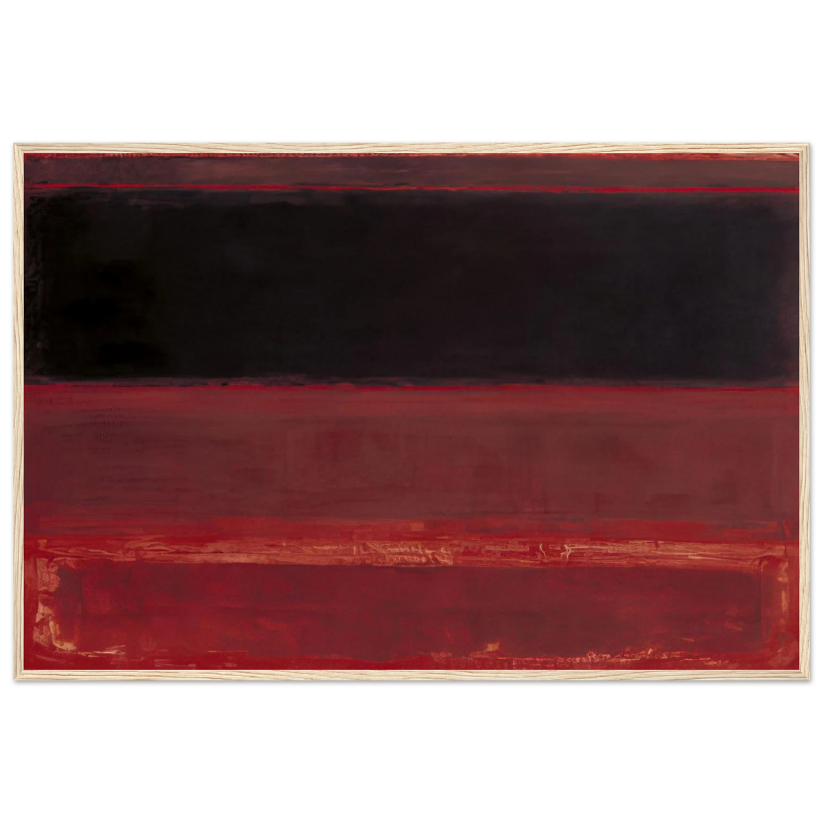 Four Darks in Red - 1958 Framed Poster | Mark Rothko Framed Prints Wall Art | Rothko Prints