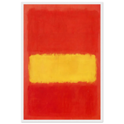 Yellow band - 1956 Framed Poster | Mark Rothko Framed Prints Wall Art | Rothko Prints
