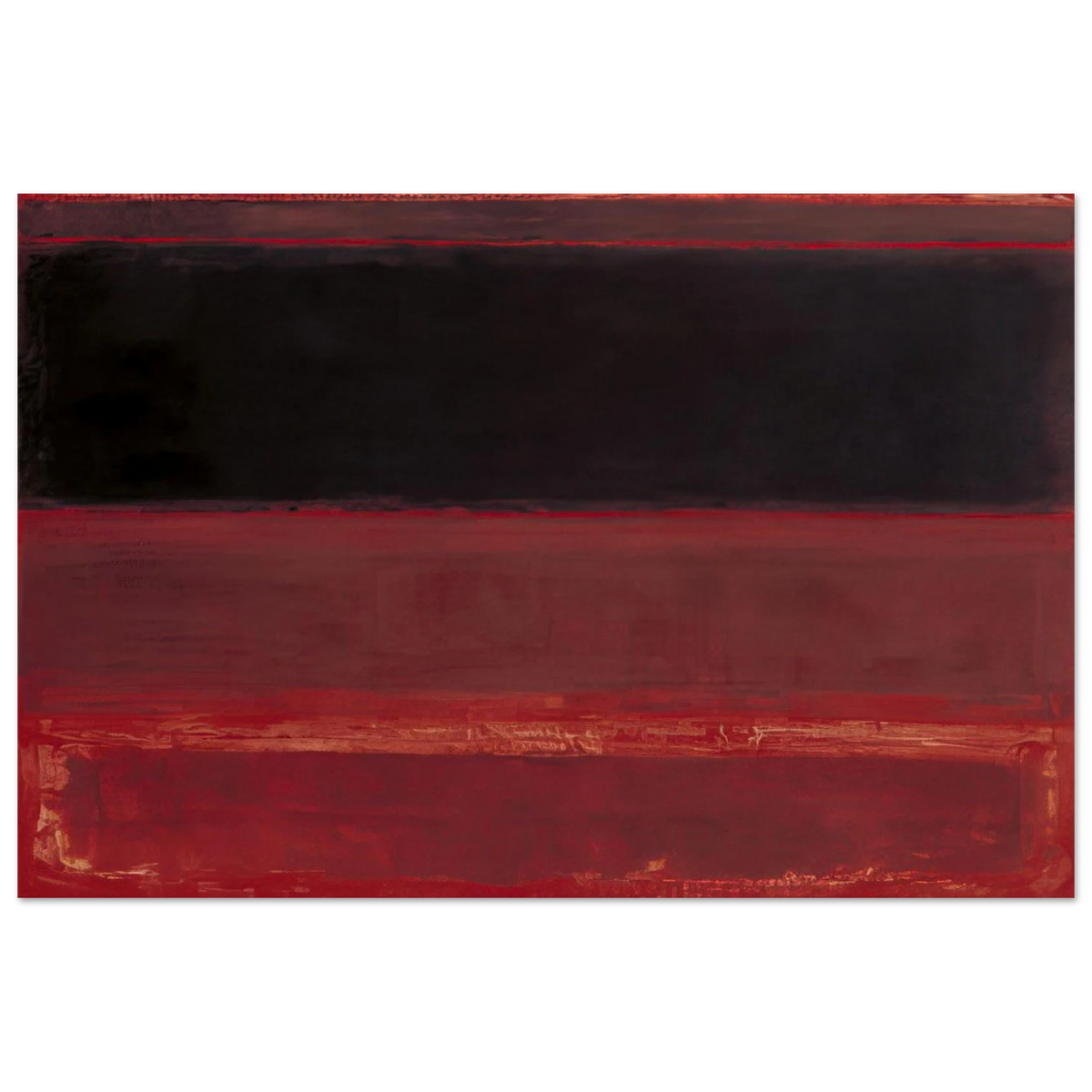 Four Darks in Red - 1958 Poster | Mark Rothko Poster | Rothko Prints