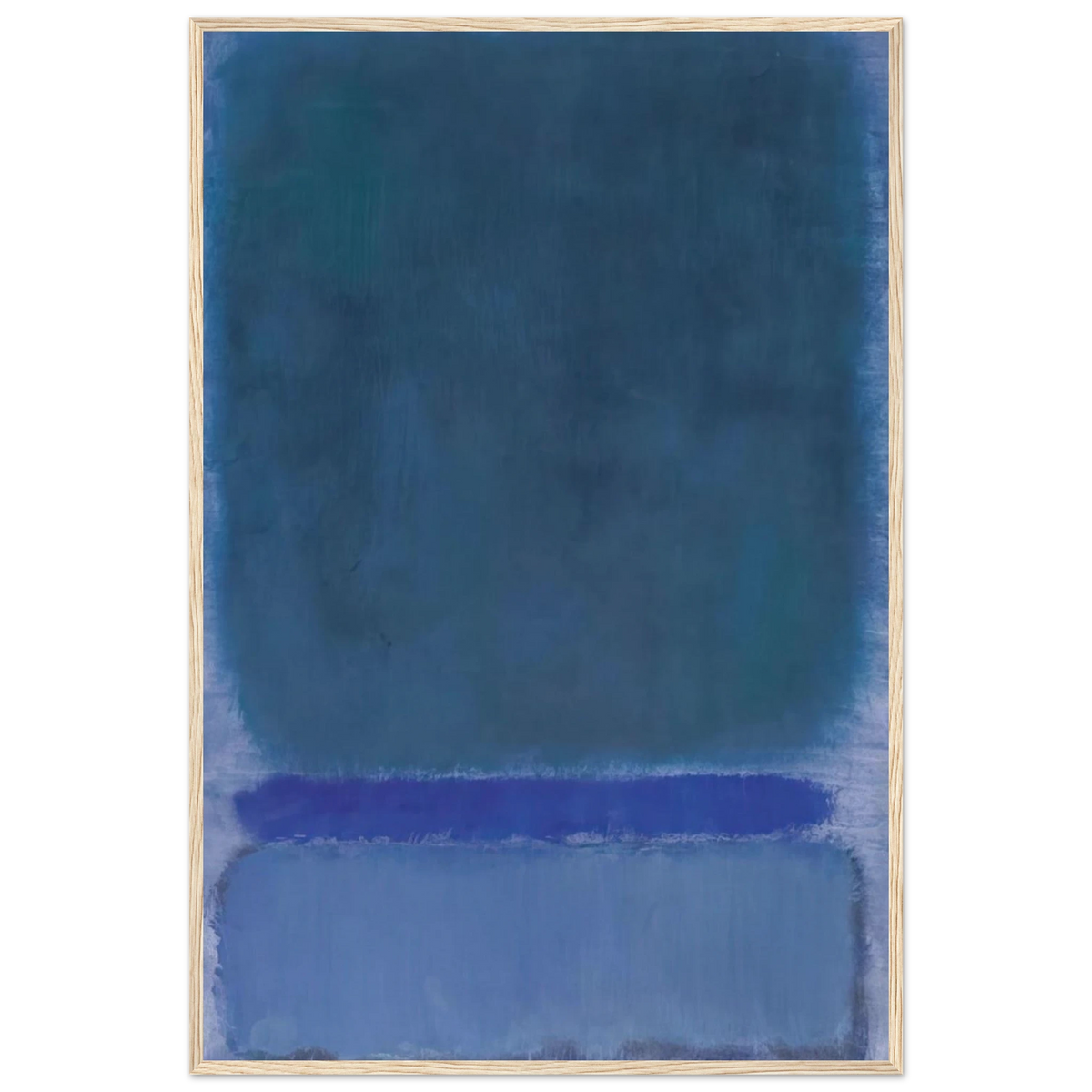 Untitled Green on Blue - 1968 Framed Poster | Mark Rothko Framed Prints Wall Art | Rothko Prints