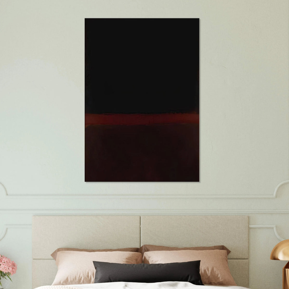 Black on Dark Sienna on Purple - 1960 Canvas | Mark Rothko Canvas | Rothko Prints