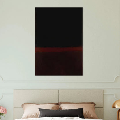 Black on Dark Sienna on Purple - 1960 Canvas | Mark Rothko Canvas | Rothko Prints