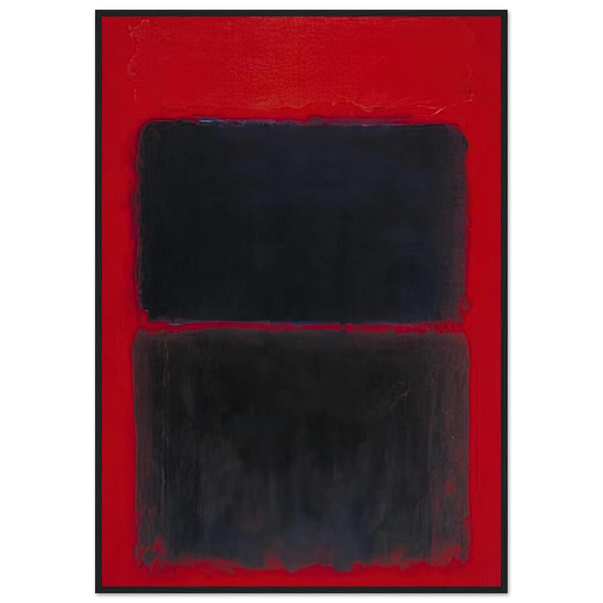 Light Red Over Black - 1957 Framed Poster | Mark Rothko Framed Prints Wall Art | Rothko Prints