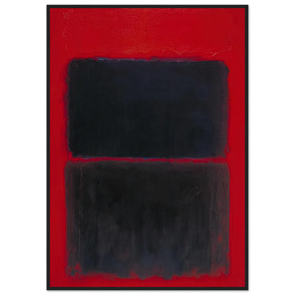 Light Red Over Black - 1957 Framed Poster | Mark Rothko Framed Prints Wall Art | Rothko Prints
