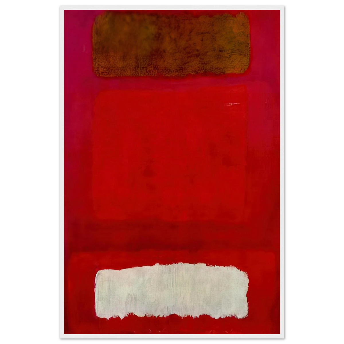 No. 16 Red, White, and Brown - 1957 Framed Poster | Mark Rothko Framed Prints Wall Art | Rothko Prints