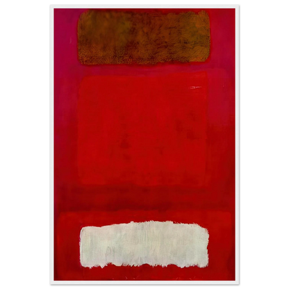 No. 16 Red, White, and Brown - 1957 Framed Poster | Mark Rothko Framed Prints Wall Art | Rothko Prints