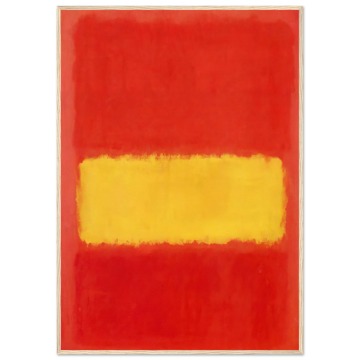 Yellow band - 1956 Framed Poster | Mark Rothko Framed Prints Wall Art | Rothko Prints