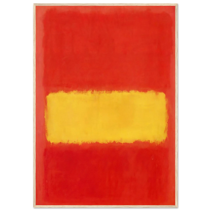 Yellow band - 1956 Framed Poster | Mark Rothko Framed Prints Wall Art | Rothko Prints