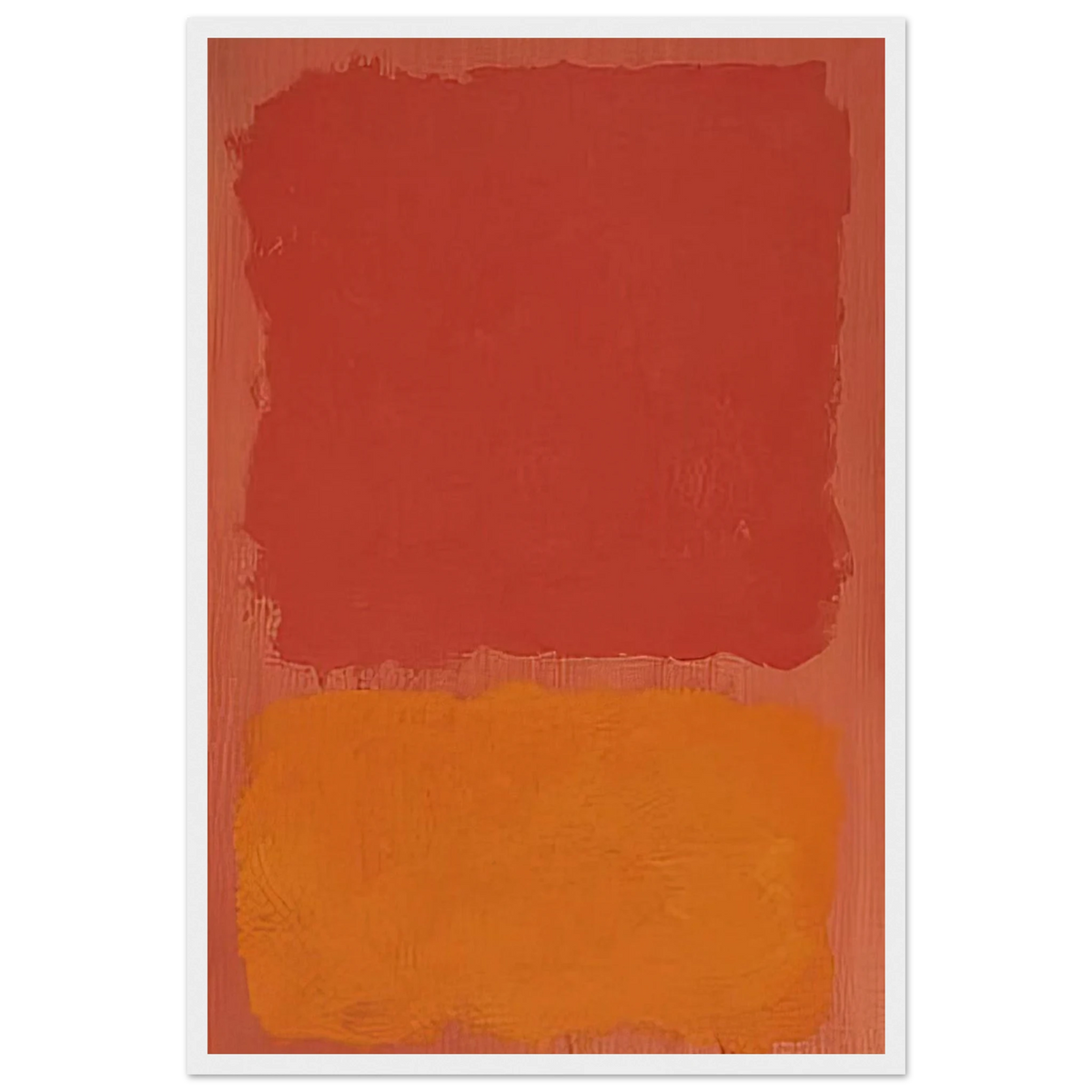 Untitled Red and Orange on Salmon - 1969 Framed Poster | Mark Rothko Framed Prints Wall Art | Rothko Prints