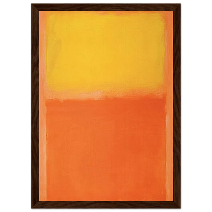 Orange and Yellow - 1956 Framed Poster | Mark Rothko Framed Prints Wall Art | Rothko Prints