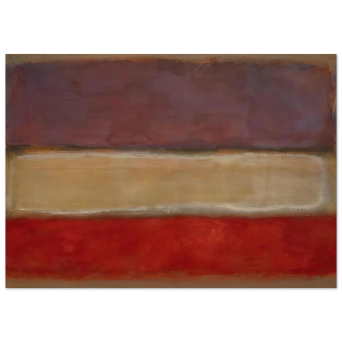 Untitled Purple, White, and Red - 1953 Poster | Mark Rothko Poster | Rothko Prints