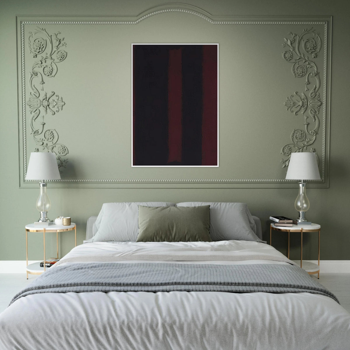 Black on Maroon - 1959 Framed Poster | Mark Rothko Framed Prints Wall Art | Rothko Prints