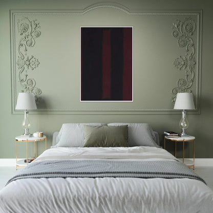 Black on Maroon - 1959 Framed Poster | Mark Rothko Framed Prints Wall Art | Rothko Prints