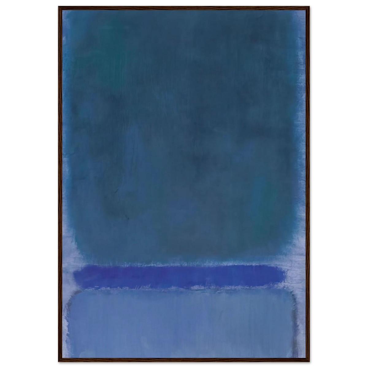 Untitled Green on Blue - 1968 Framed Poster | Mark Rothko Framed Prints Wall Art | Rothko Prints