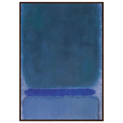 Untitled Green on Blue - 1968 Framed Poster | Mark Rothko Framed Prints Wall Art | Rothko Prints