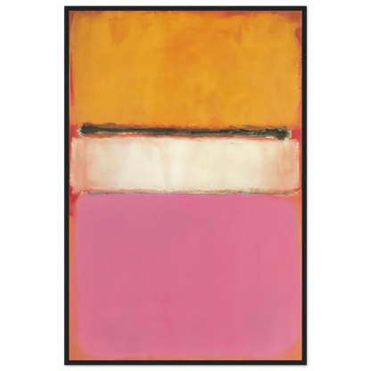 White Center Yellow, Pink and Lavender on Rose - 1950 Framed Poster | Mark Rothko Framed Prints Wall Art | Rothko Prints