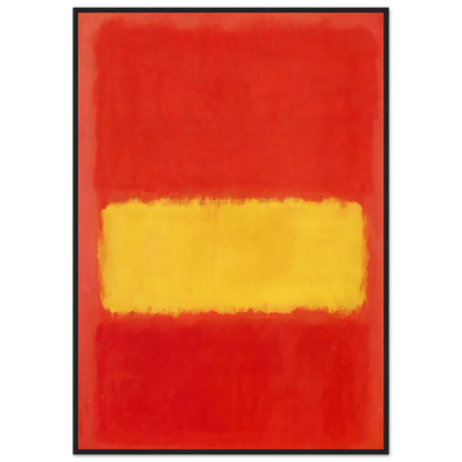 Yellow band - 1956 Framed Poster | Mark Rothko Framed Prints Wall Art | Rothko Prints