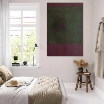 Untitled Green on Maroon - 1961 Poster | Mark Rothko Poster | Rothko Prints