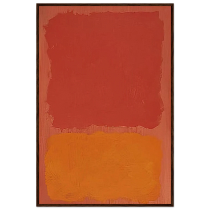 Untitled Red and Orange on Salmon - 1969 Framed Poster | Mark Rothko Framed Prints Wall Art | Rothko Prints