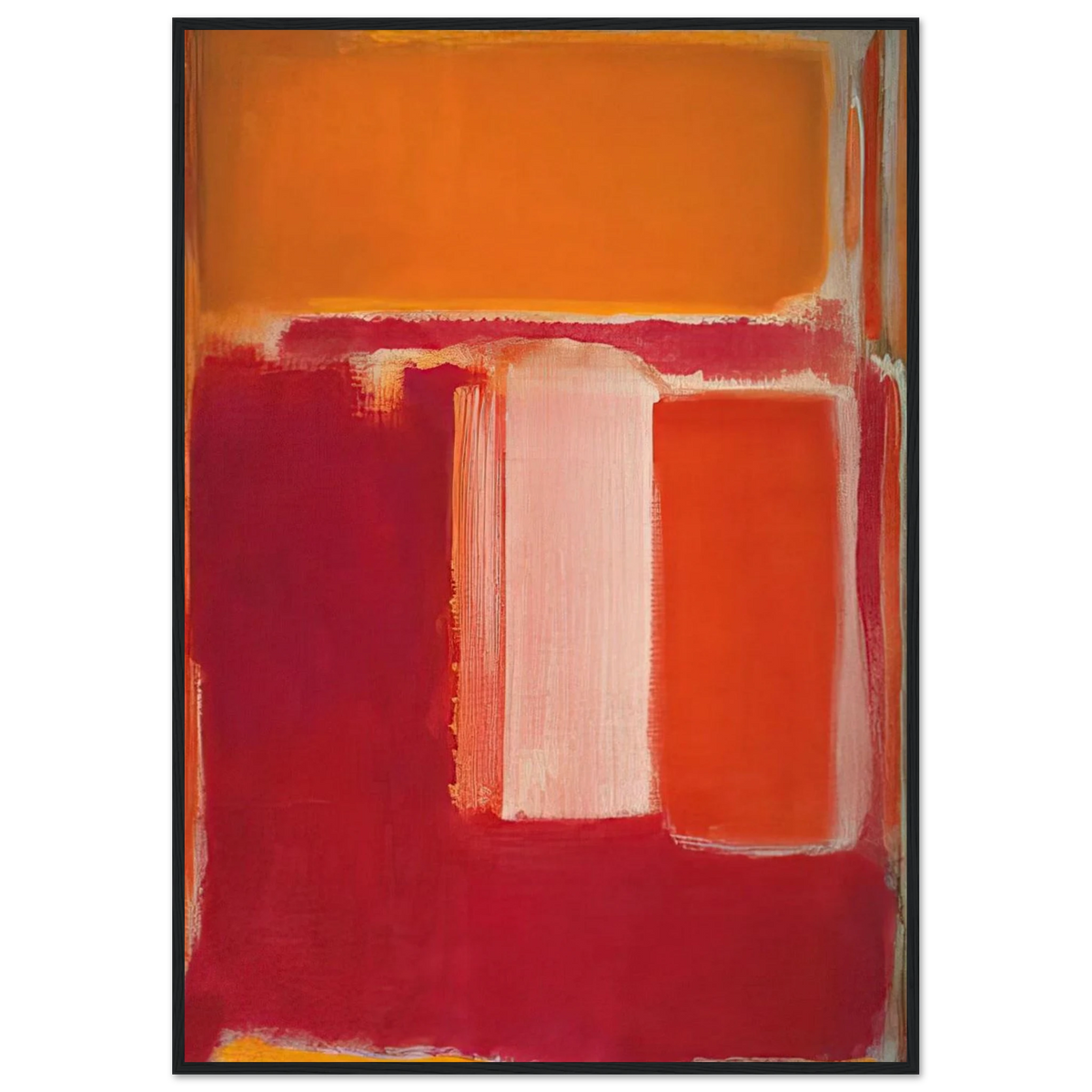 Yellow, Cherry, Orange - 1947 Framed Poster | Mark Rothko Framed Prints Wall Art | Rothko Prints