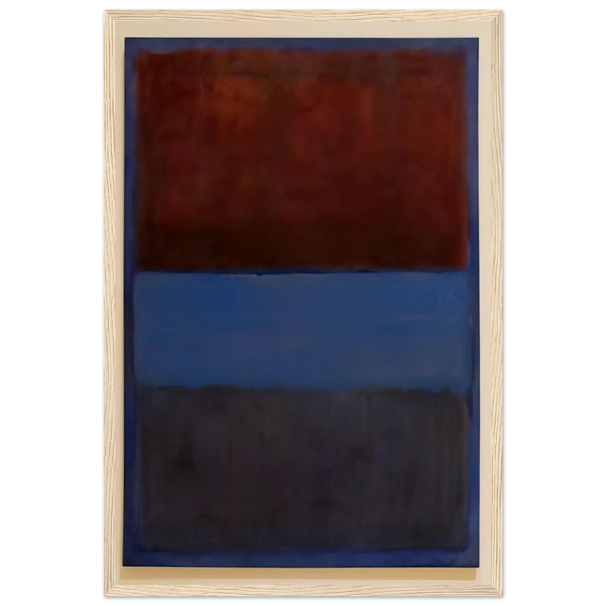 No.61 Rust and Blue - 1953 Framed Poster | Mark Rothko Framed Prints Wall Art | Rothko Prints