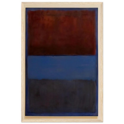No.61 Rust and Blue - 1953 Framed Poster | Mark Rothko Framed Prints Wall Art | Rothko Prints