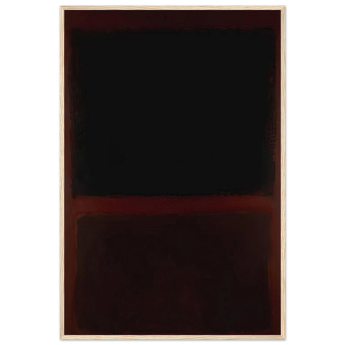 Black on Dark Sienna on Purple - 1960 Framed Poster | Mark Rothko Framed Prints Wall Art | Rothko Prints