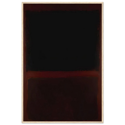 Black on Dark Sienna on Purple - 1960 Framed Poster | Mark Rothko Framed Prints Wall Art | Rothko Prints