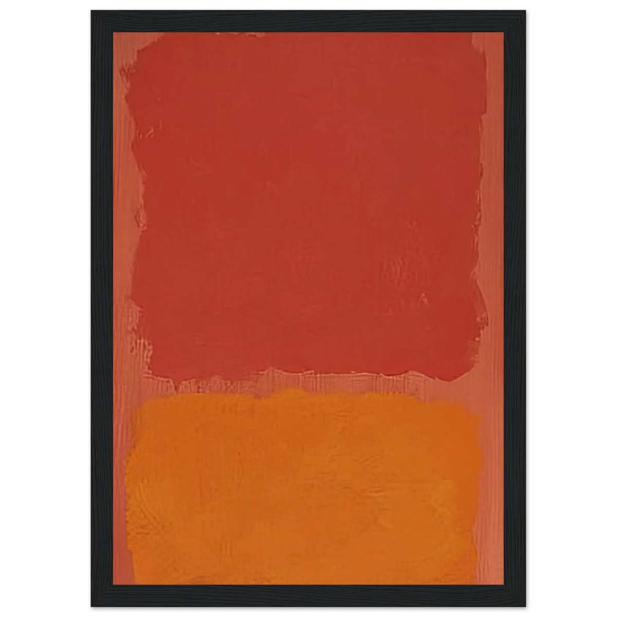 Untitled Red and Orange on Salmon - 1969 Framed Poster | Mark Rothko Framed Prints Wall Art | Rothko Prints