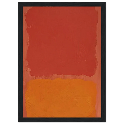 Untitled Red and Orange on Salmon - 1969 Framed Poster | Mark Rothko Framed Prints Wall Art | Rothko Prints
