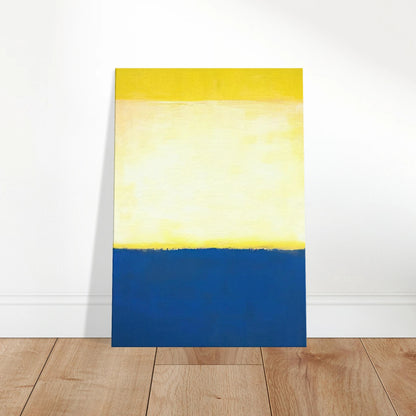 No. 6 Yellow, White, Blue Over Yellow on Gray - 1954 Canvas | Mark Rothko Canvas | Rothko Prints