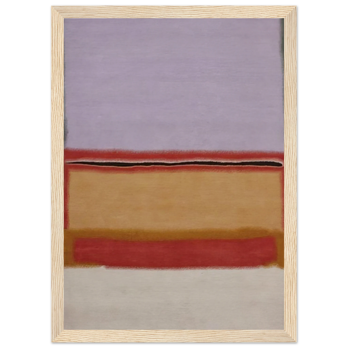Orange over Violet - 1968 Framed Poster | Mark Rothko Framed Prints Wall Art | Rothko Prints