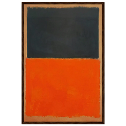Green and Tangerine on Red - 1956 Framed Poster | Mark Rothko Framed Prints Wall Art | Rothko Prints