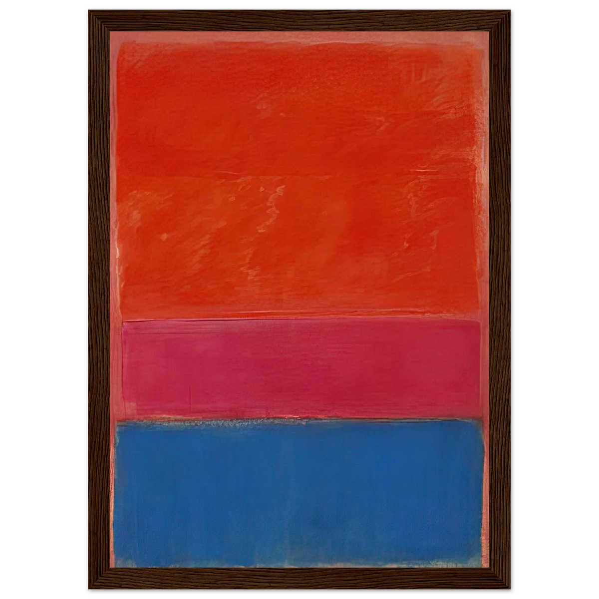 No. 1 Royal Red and Blue - 1954 Framed Poster | Mark Rothko Framed Prints Wall Art | Rothko Prints