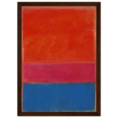 No. 1 Royal Red and Blue - 1954 Framed Poster | Mark Rothko Framed Prints Wall Art | Rothko Prints