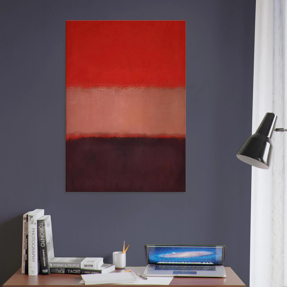 No. 46 Black, Ochre, Red Over Red - 1957 Canvas | Mark Rothko Canvas | Rothko Prints