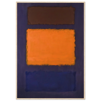 Brown, Orange, Blue on Maroon - c.1963  United States Framed Poster | Mark Rothko Framed Prints Wall Art | Rothko Prints