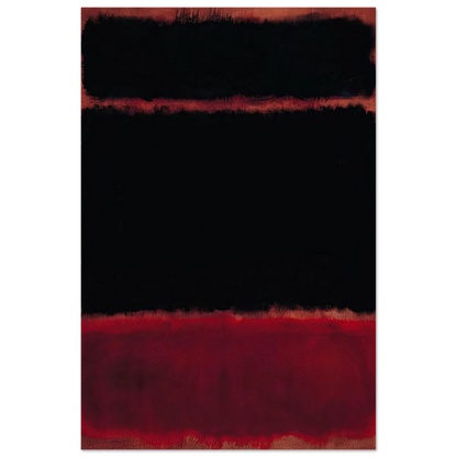 Black in Deep Red - 1957 Poster | Mark Rothko Poster | Rothko Prints