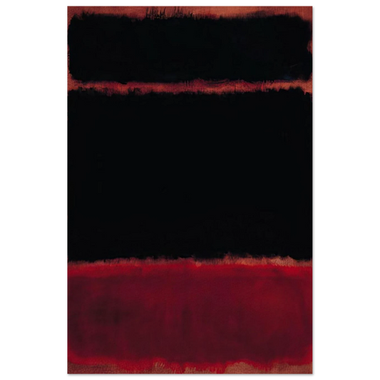 Black in Deep Red - 1957 Poster | Mark Rothko Poster | Rothko Prints