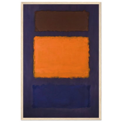 Brown, Orange, Blue on Maroon - c.1963  United States Framed Poster | Mark Rothko Framed Prints Wall Art | Rothko Prints