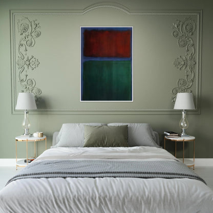 Earth and Green - 1955 Framed Poster | Mark Rothko Framed Prints Wall Art | Rothko Prints