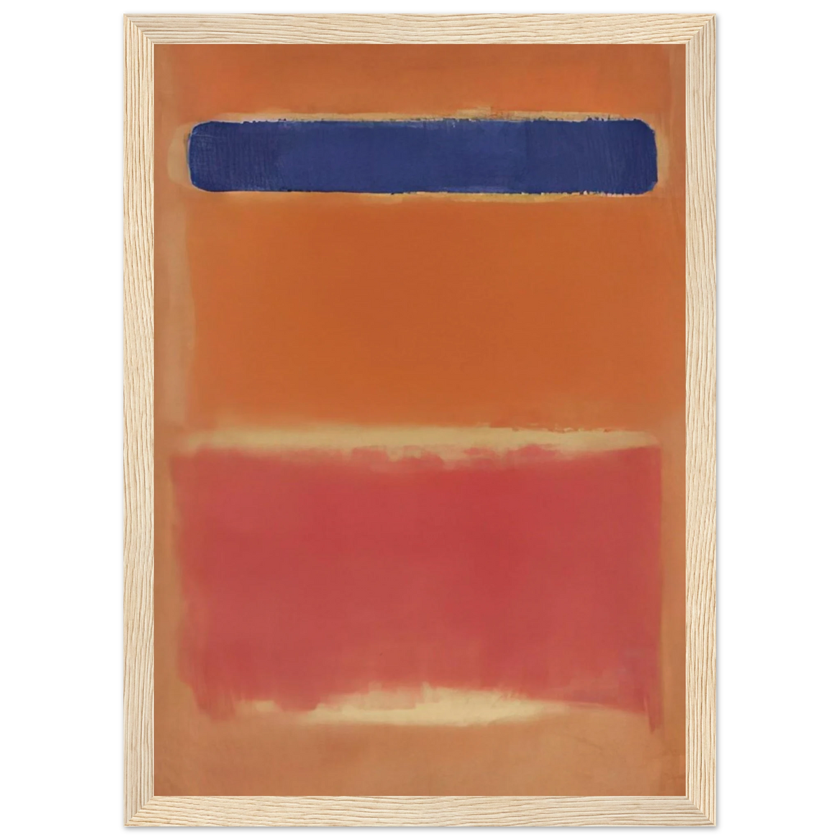 Blue Over Red - 1953 Framed Poster | Mark Rothko Framed Prints Wall Art | Rothko Prints
