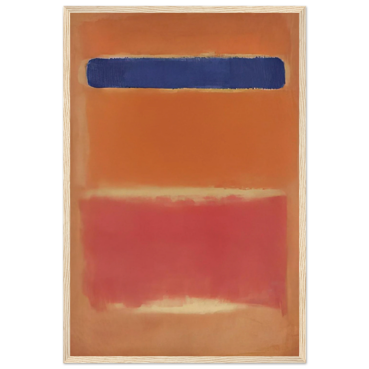 Blue Over Red - 1953 Framed Poster | Mark Rothko Framed Prints Wall Art | Rothko Prints
